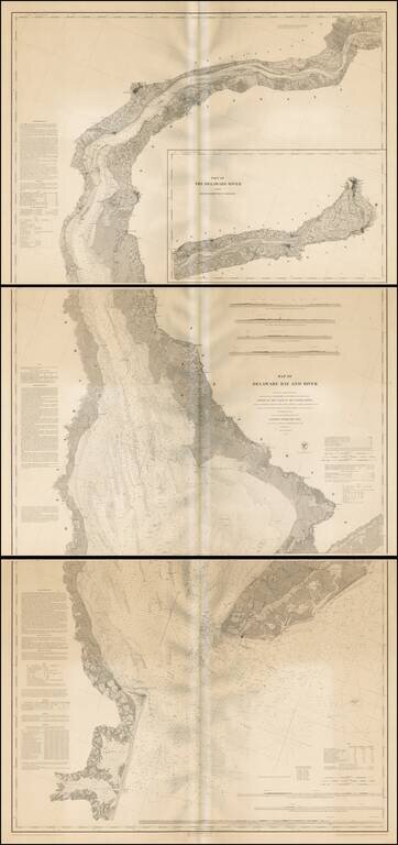 Map of Delaware Bay and River