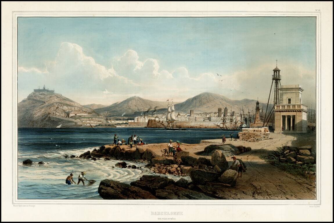 Barcelone Vue Prise Du Mole