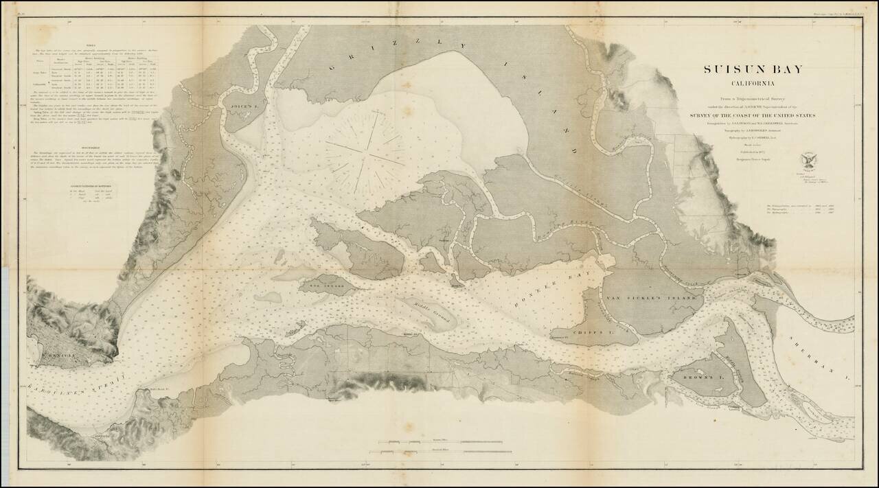 Suisun Bay California Fraom A Trigonometrical Survey . . . 1872