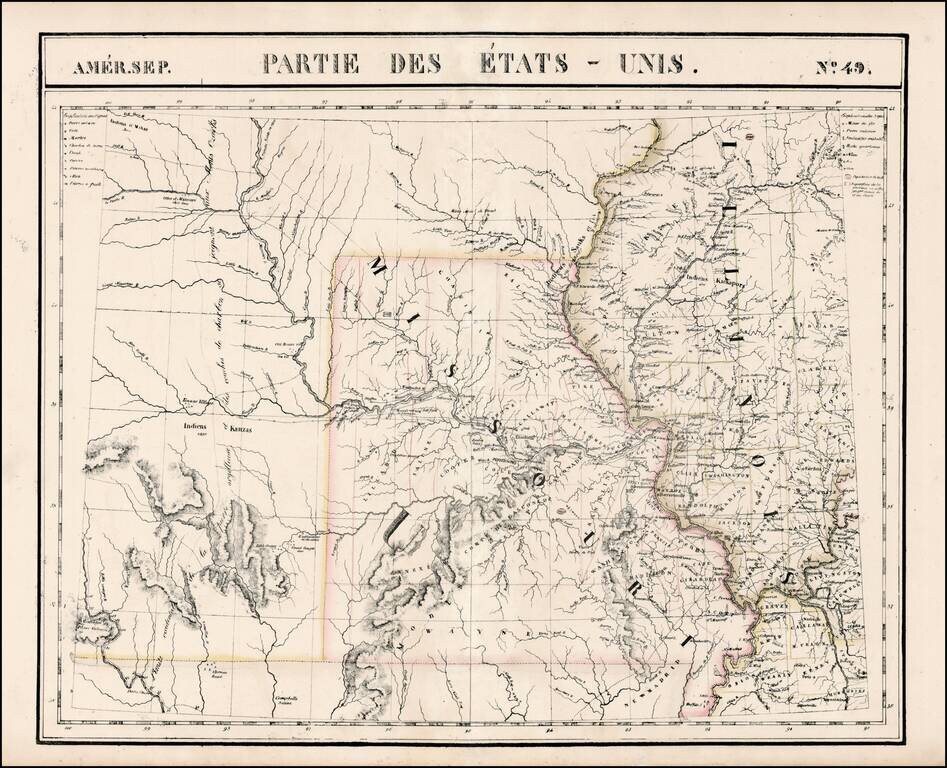 Amer. Sep. No. 49.  Partie des États Unis [Missouri, Illinois, Indian Territory, Kansas, Nebraska, Iowa]