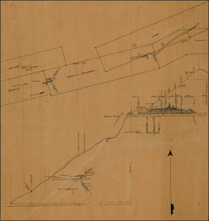(Sketch Drawings for Proposed Tunnel On Favorite Vein -- La Plata County, Colorado)