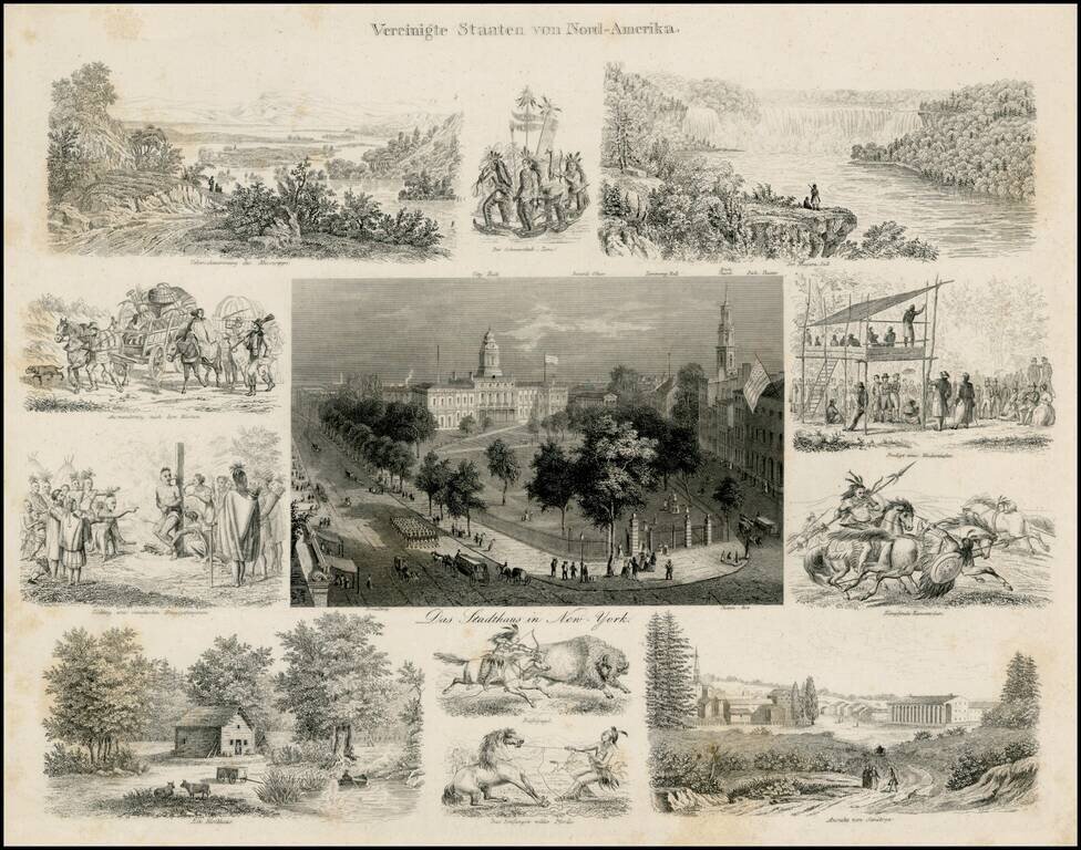 Vereinigte Staaten von Nord-Amerika  [Views of New York City and Back Country Scenes]