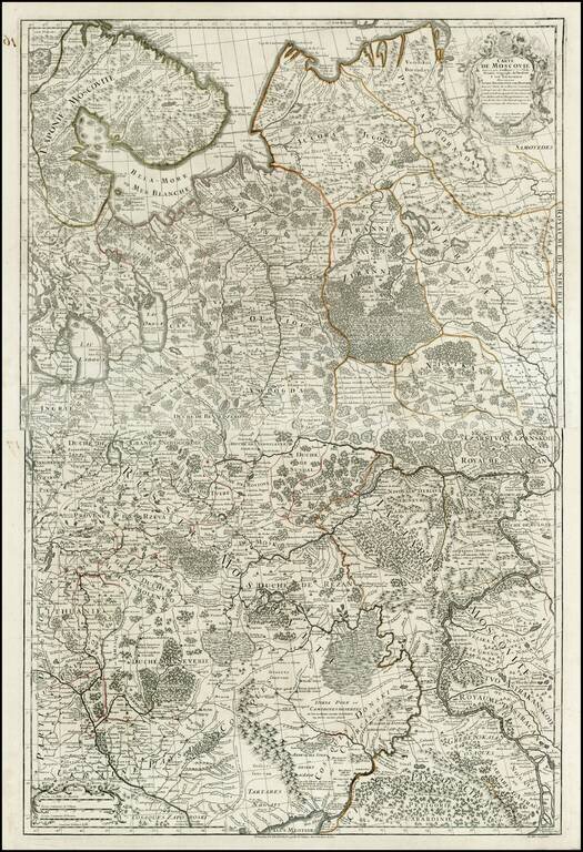 Carte de Moscovie dresse par G. de L'Isle . . .