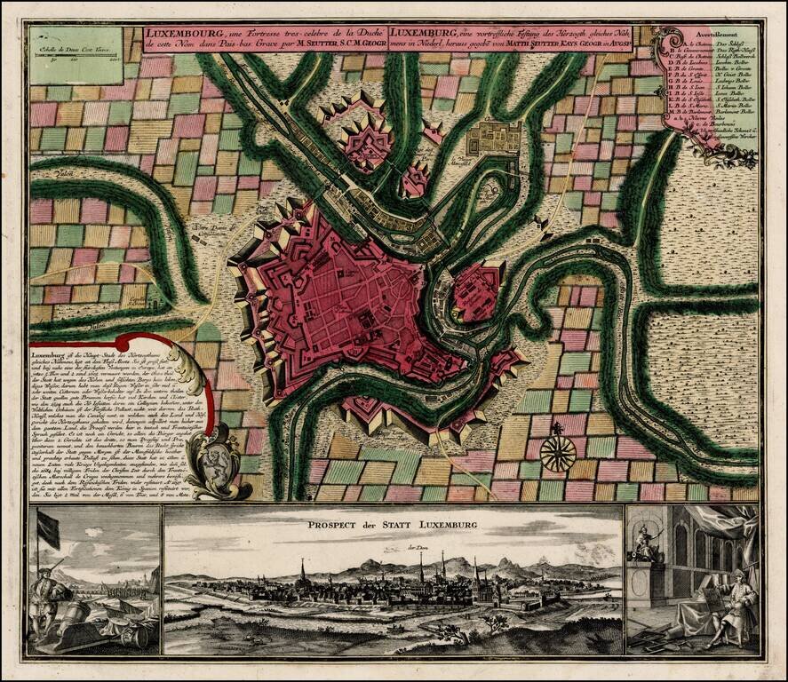 Luxembourg, une Fortresse tres-celebre de la Duche de Cette Nom dans Pais-bas . . .