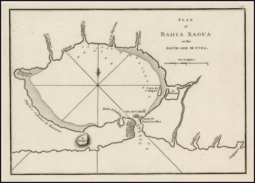 Plan of Bahia Xagua on the South Side of Cuba