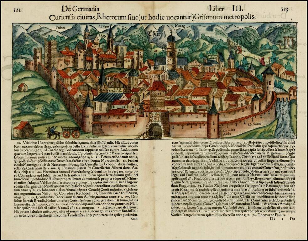 Curiensis civitas, Rhetorum sive (ut hodie vocantur) Grisonum metropolis