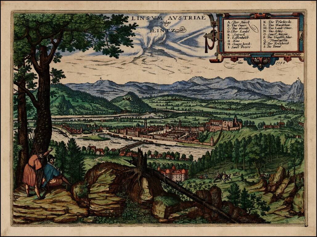 Linsum Austraiae vulgo Lintz Anno 1594