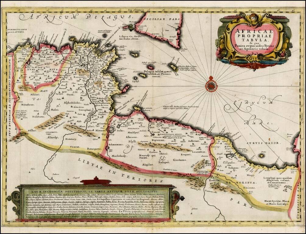 Africae Propriae Tabula In qua Punica regna uides Tyrios et Agenoris urbem