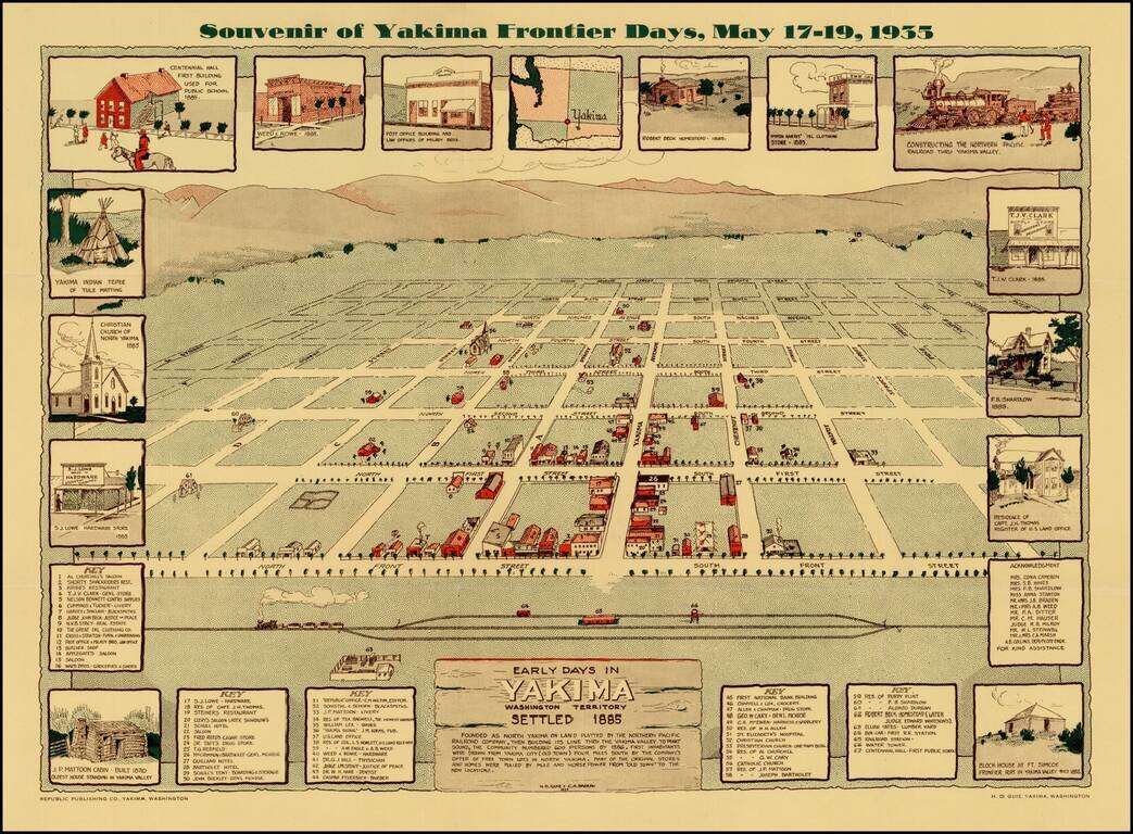 Early Days in Yakima Washington Territory Settled 1885