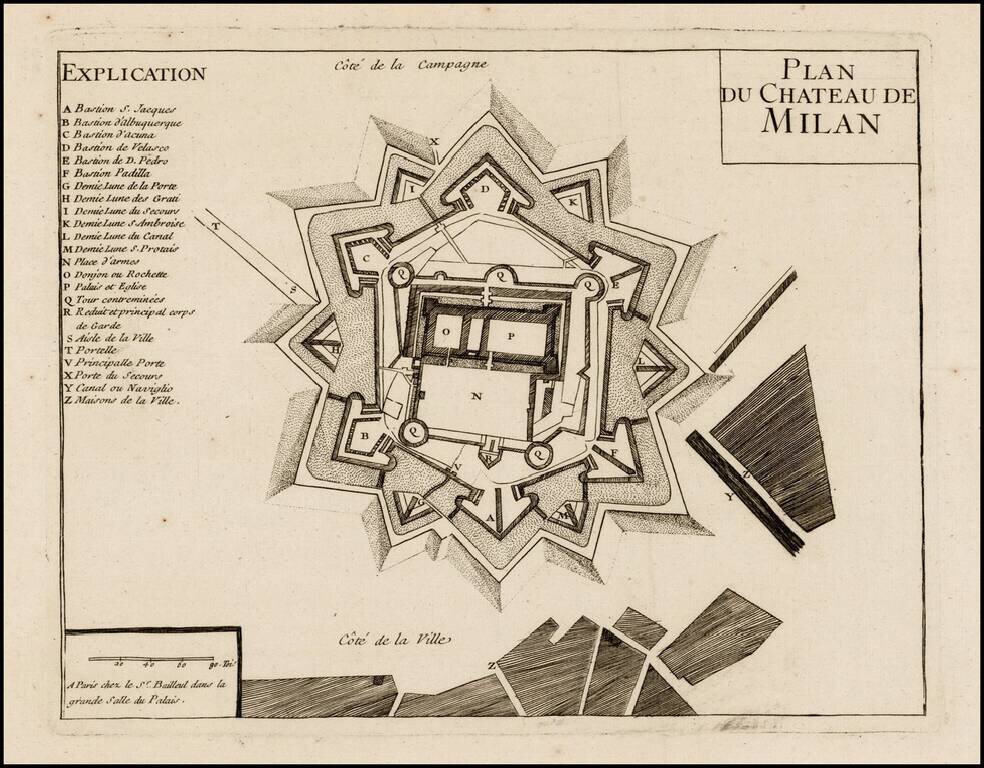 Plan du Chateau de Milan