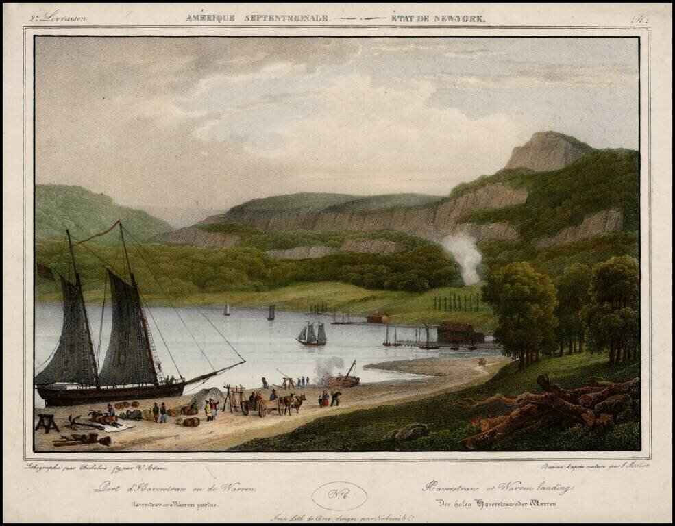 Haverstraw or Warren Landing (with titles in French, German and Italian)