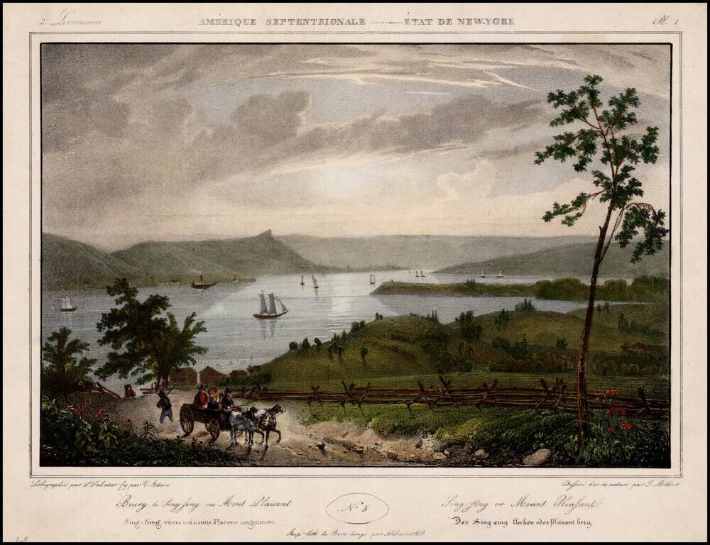 Sing Sing or Mount Pleasant (with titles in French, German and Italian)