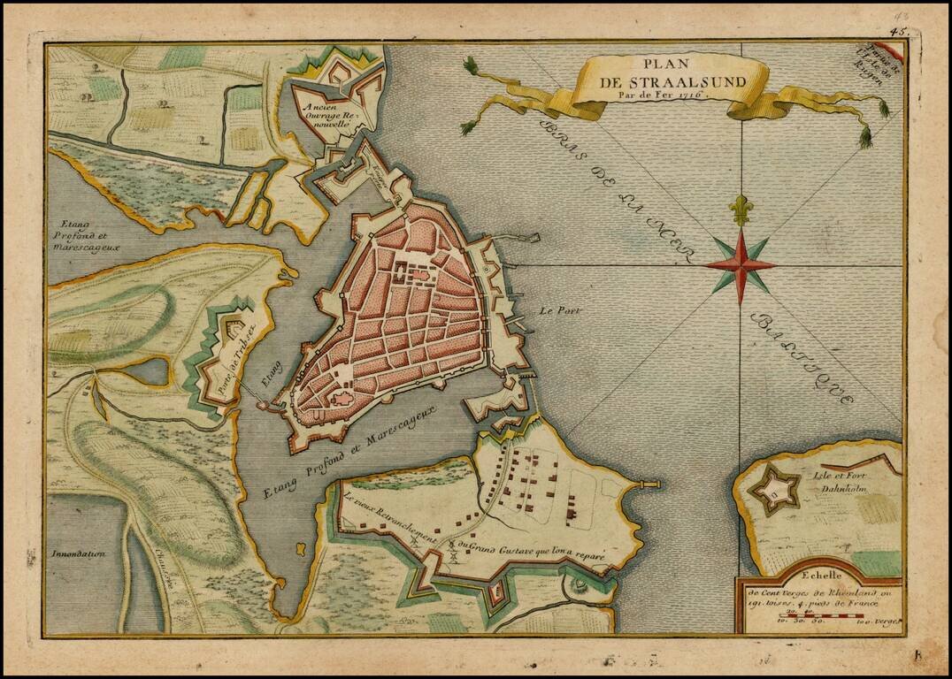 Plan De Straalsund . . . 1716