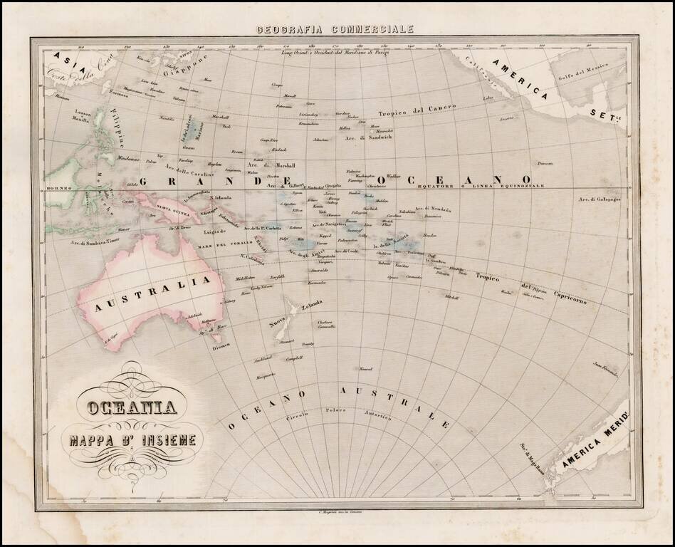 Oceania Mappa D'Insieme