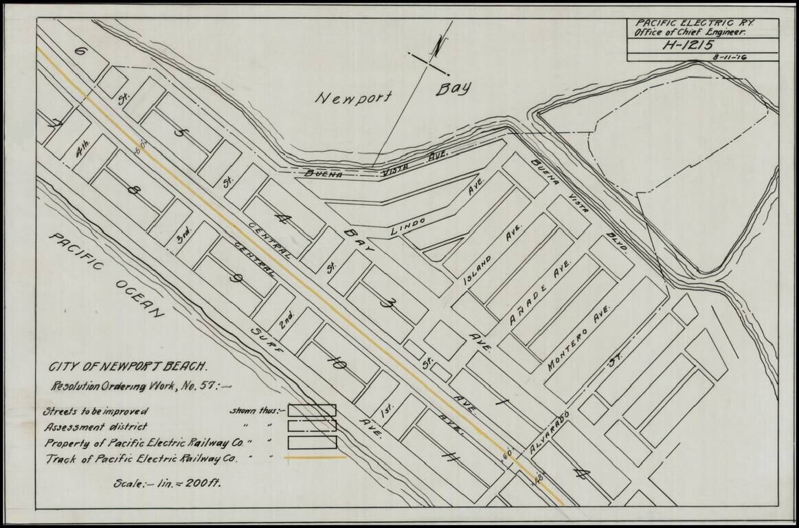 City of Newport Beach.  Resolution Ordering Work, No. 57: