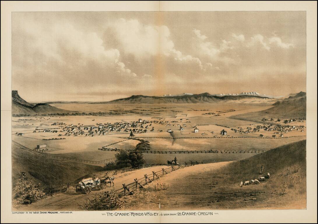 The Grande Ronde Valley As Seen From La Grande Oregon
