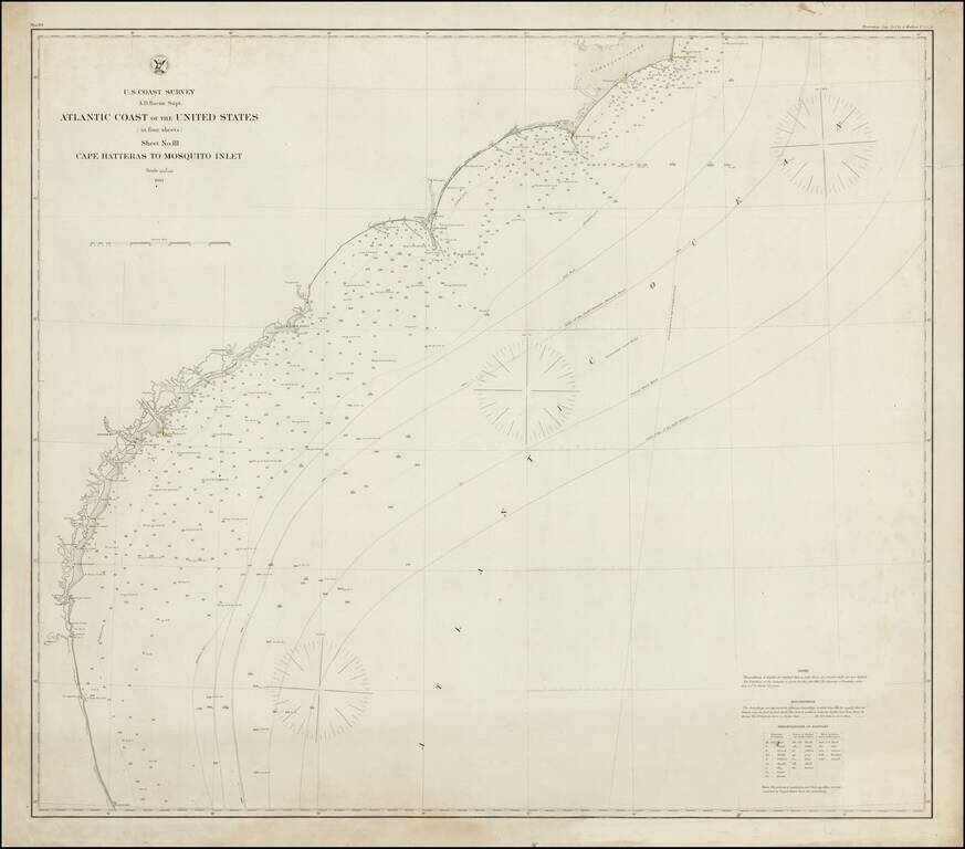 Cape Hatteras To Mosquito Inlet . . .1863