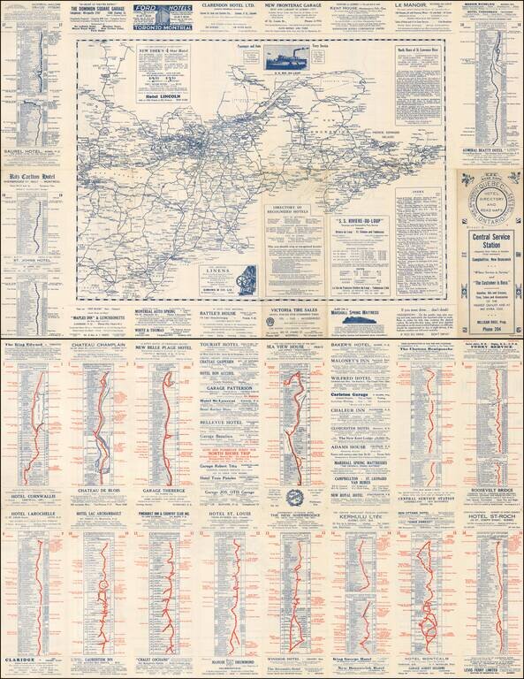EZE Road Maps Quebec New Brunswick Nova Scotia Ontario Eastern United States