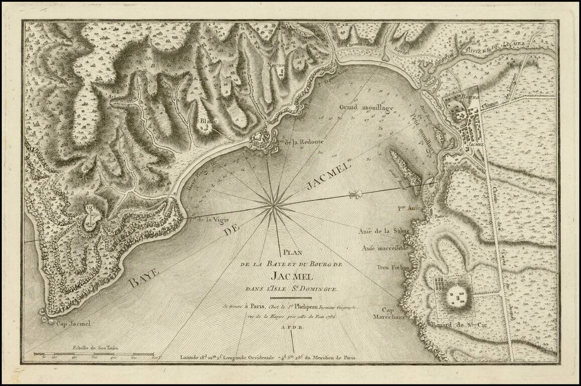 Plan de la Baye et du Bourg de Jacmel . . . 1786
