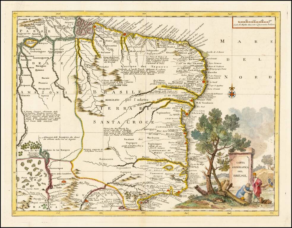 Carta Geographica Del Bresil