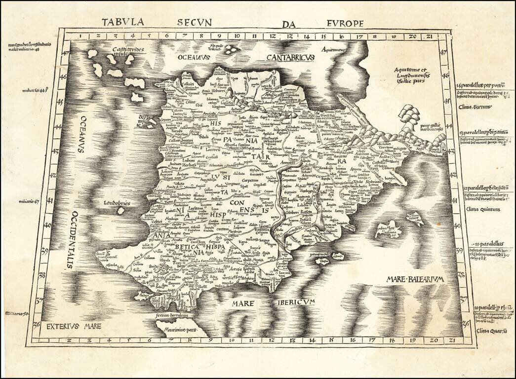 Tabula Secunda Europe (Spain & Portugal)