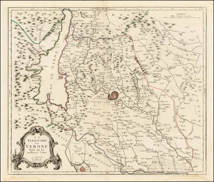 Le Territoire de Verone dressee sur les meillures Cartes . . . 1776