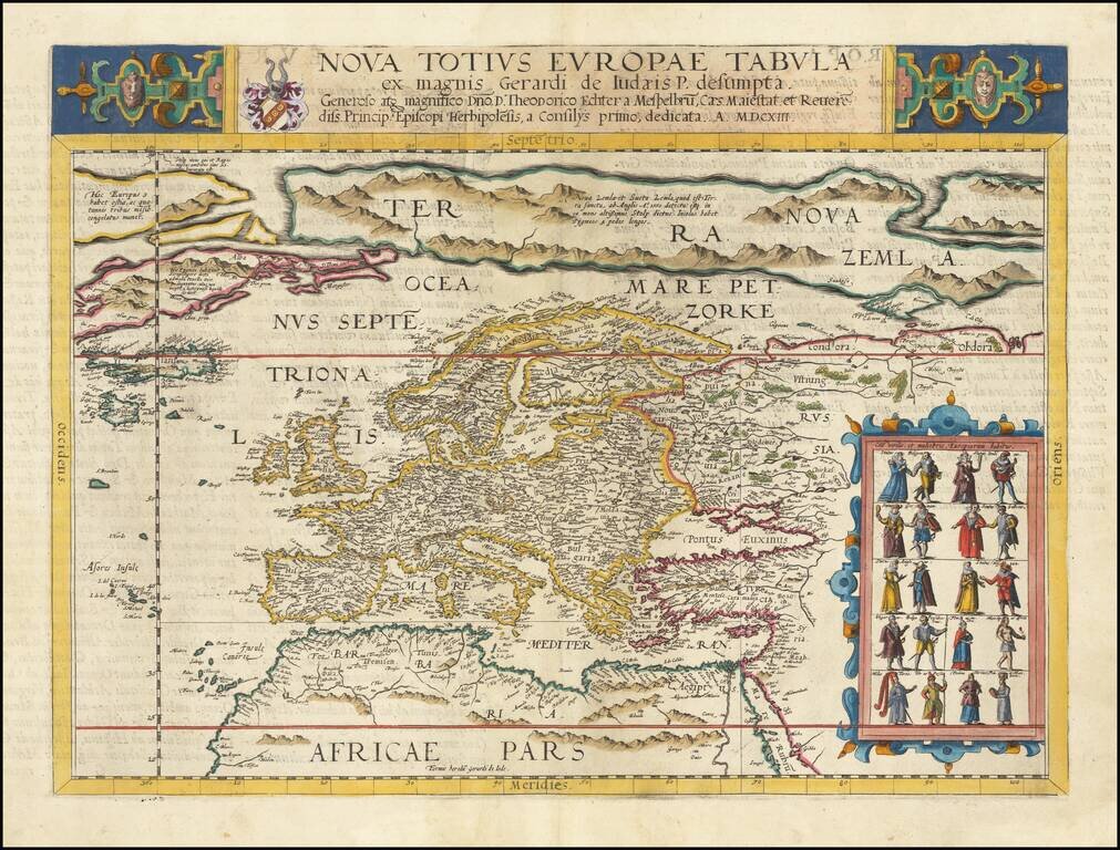 Nova Totius Europae Tabula ex magnis Gerardi de Iudaeris P. Desumpta . . . MDCXIII