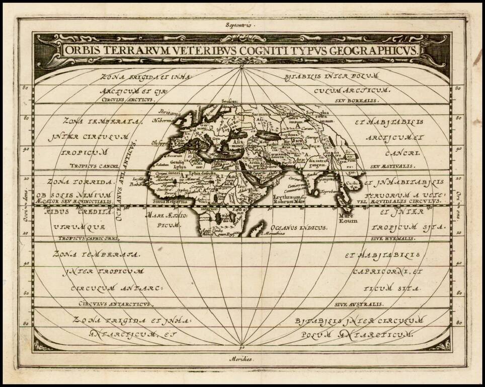 Orbis Terrarum Veteribus Cogniti Typus Geographicus