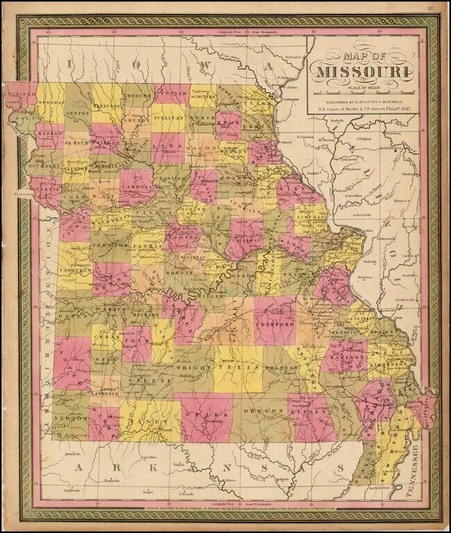Map of Missouri . . . 1847