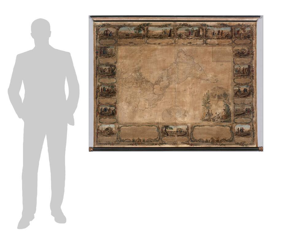 L'Amerique Divisee En Tous Ses Pays Et Etats dressée sur de nouveaux memoires et sur les derniers . . . 1754  (Bay of the West)