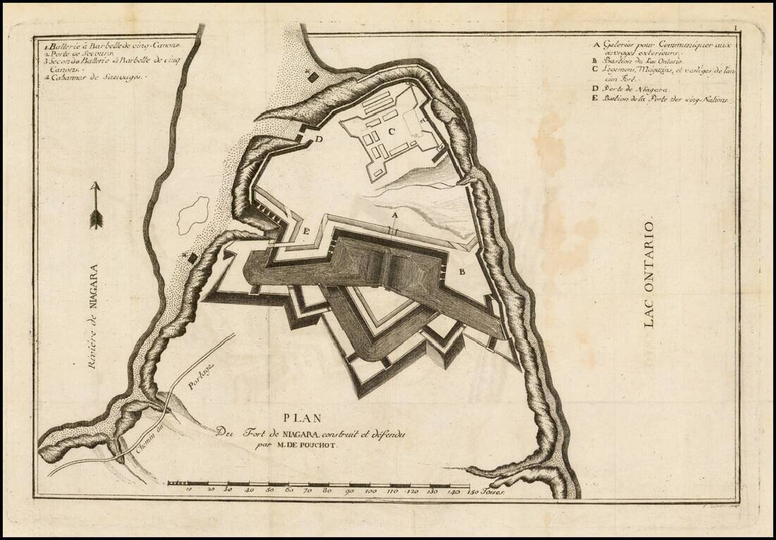 Plan Du Fort Niagara, construit et defendu par M. De Pouchot