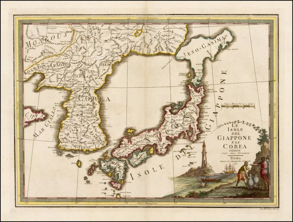 Isole Del Giappone e la Corea . . . 1797
