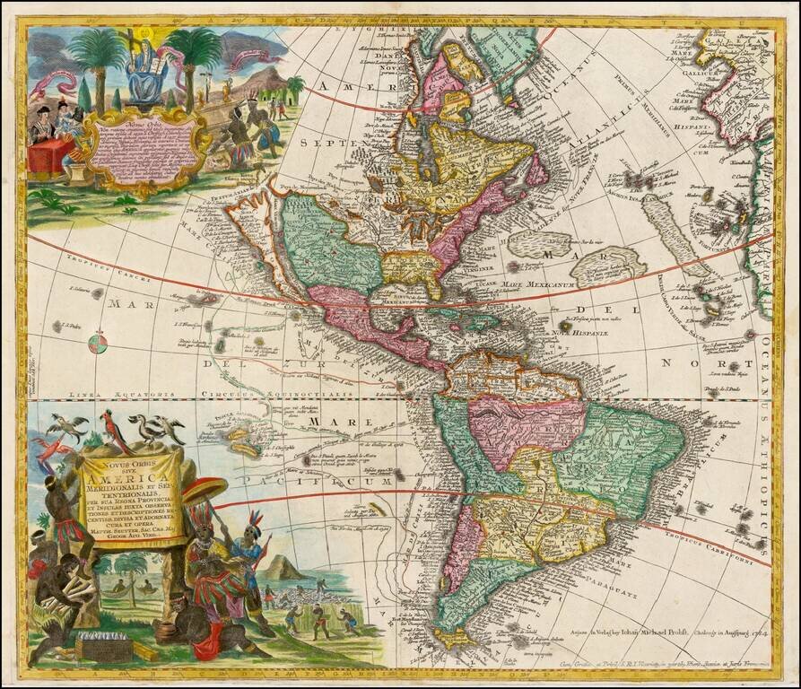Novus Orbis Sive America Meridionalis et Septentrionalis . . . (California as an Island--Rare Probst edition)