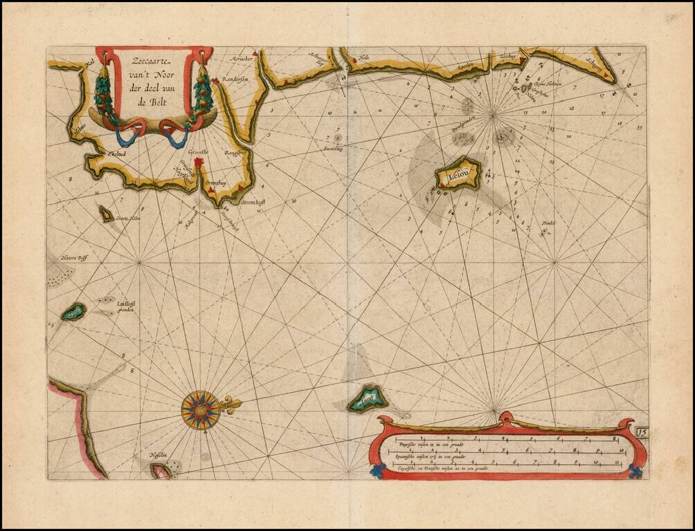 Zeecaarte van't Noor der deel van de Belt