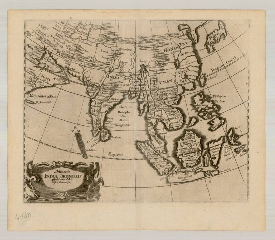 Delineatio Indiae Orientalis quaelumen dabit hisce itinerarijs