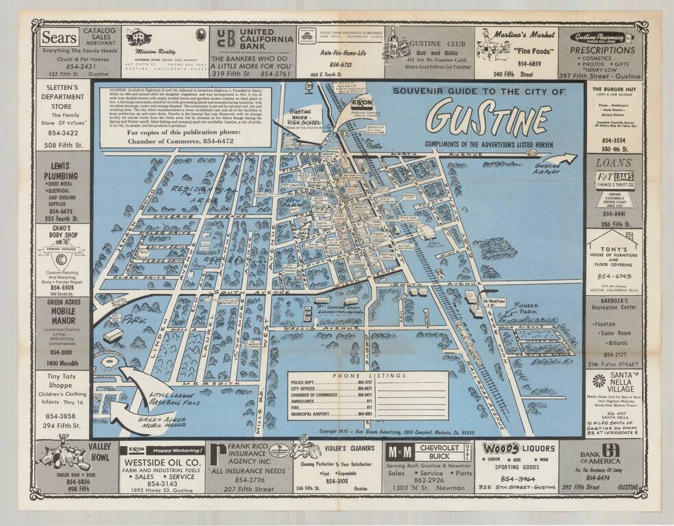 Souvenir Guide To The City of Gustine (California)