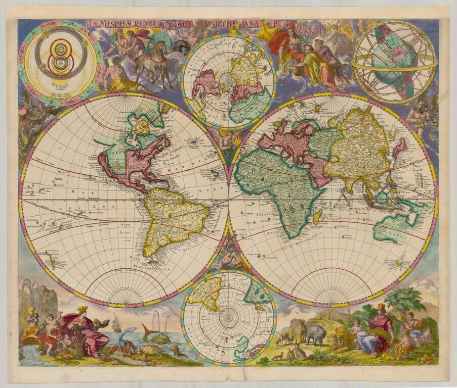 Hemisphaeriorum Tabula Carthesiana P. Schenk II