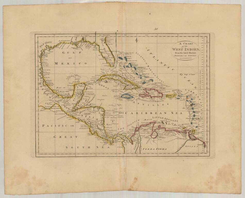 Chart of the West Indies From the latest Marine Journals and Surveys