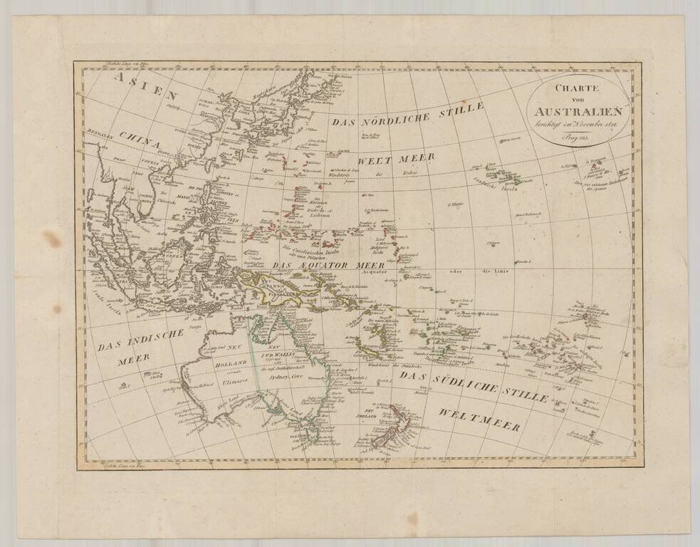 Charte von Australien berichtigt im November 1812 . . .
