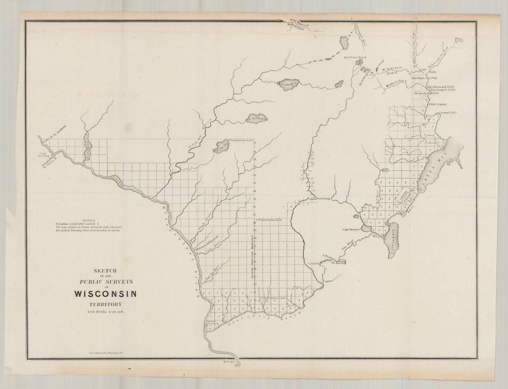 Sketch of the Public Surveys in Wisconsin Territory . . .
