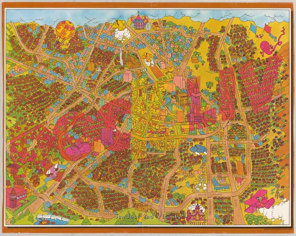 San Jose and Vicinity (signed by author on verso)