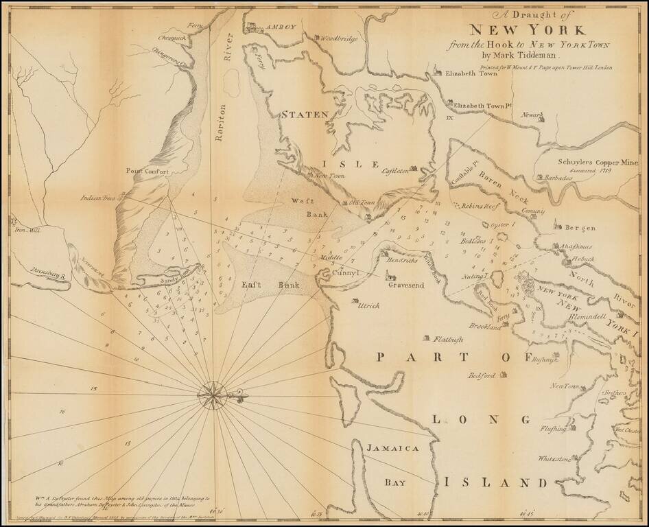 A Draught of New York from the Hook to New York Town