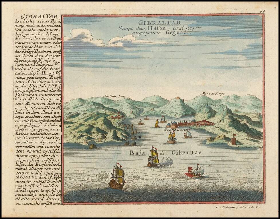 Prospect dess berhumten See-Hafens.  Cadix.