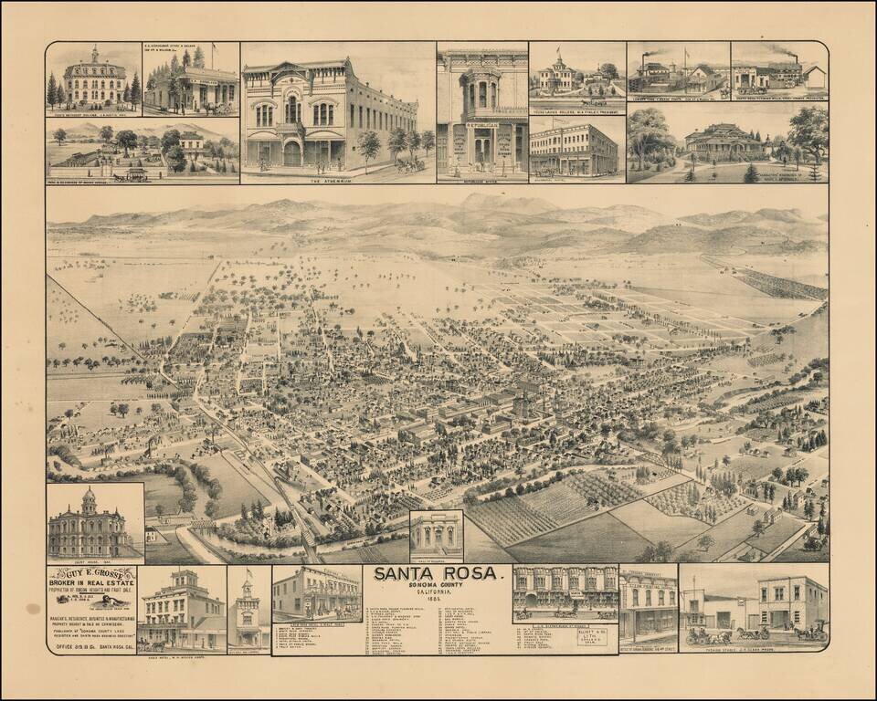 Santa Rosa, Sonoma County, California.  1885