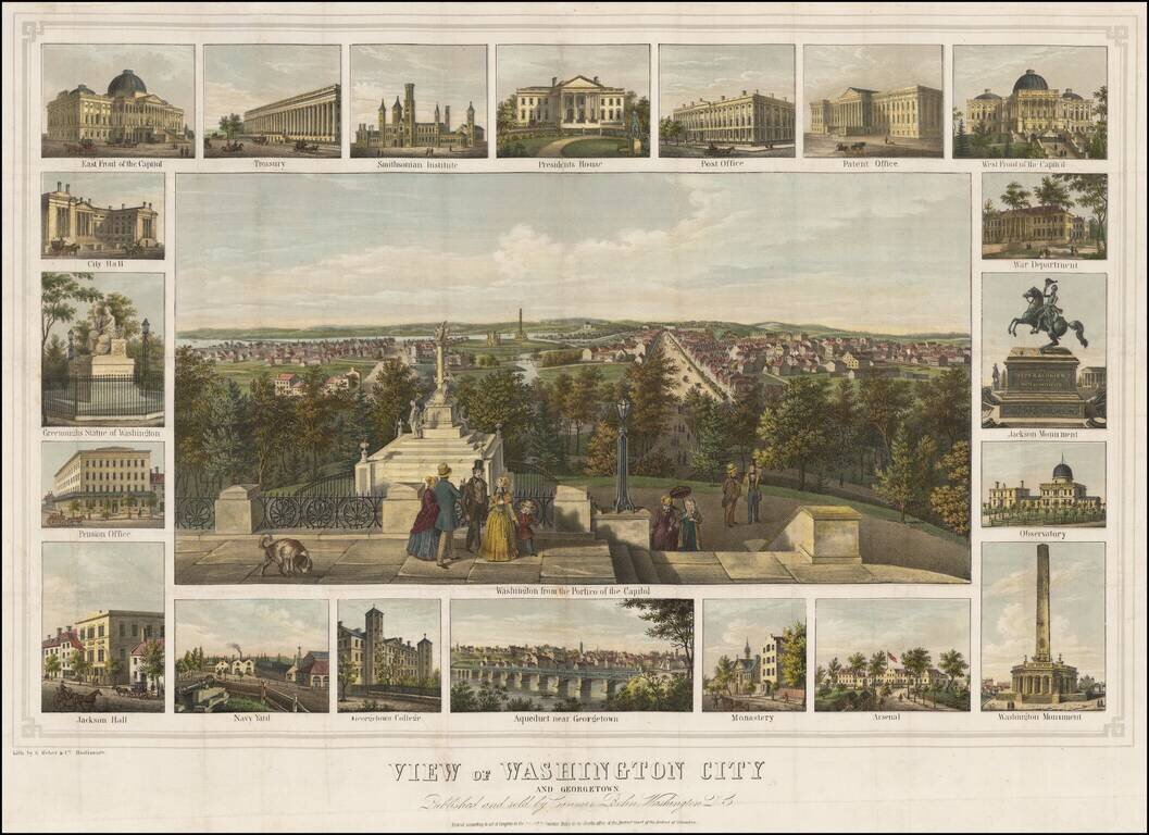 View of Washington City and Georgetown