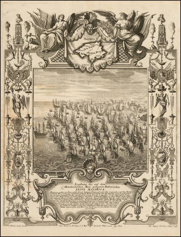 [Majorca]  Ergebung der auf dem Mittellandischen Meer gelegenen Balearischn Insul Maiorica