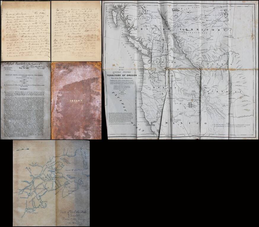 Oregon Question Letter, Annotated Pamphlet, Sketch Map, &c.