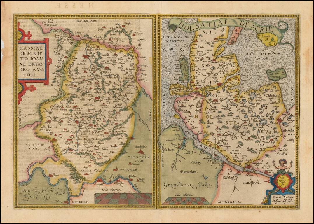 Hassiae Descriptio . . . [with] Holsatiae Descrip.