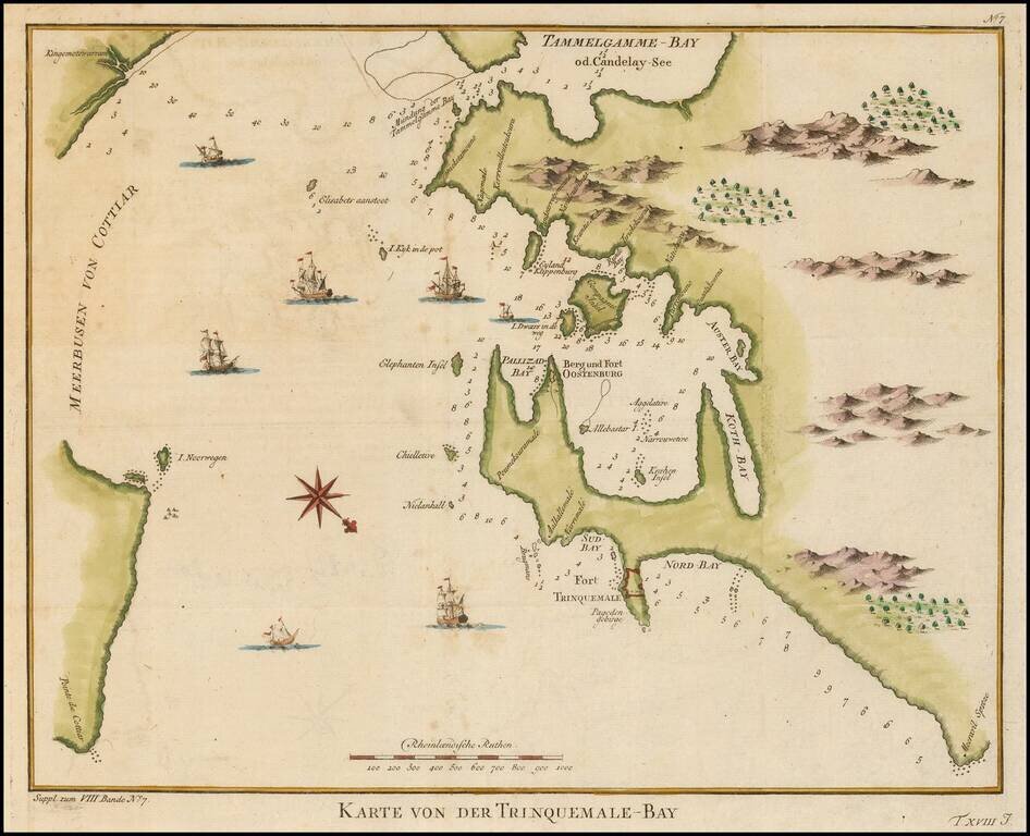 Karte van der Trinquemale-Bay