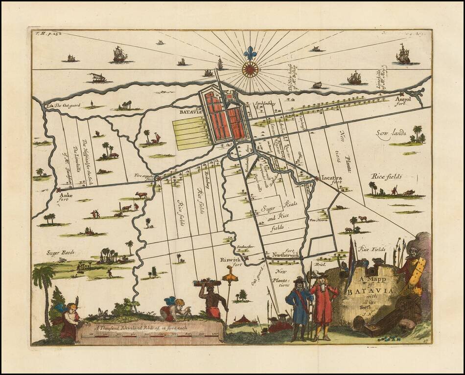 A Mapp of Batavia with all its Forts